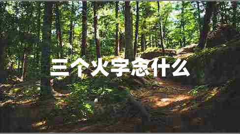 三個火字念什么