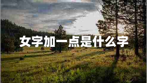 女字加一點是什么字