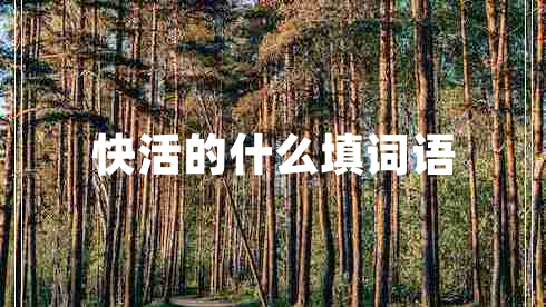快活的什么填詞語