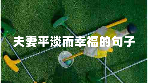 夫妻平淡而幸福的句子 夫妻平淡而幸福的句子