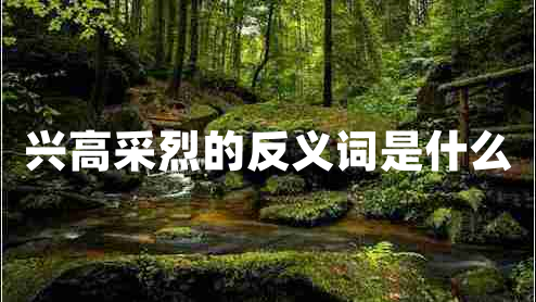 興高采烈的反義詞是什么