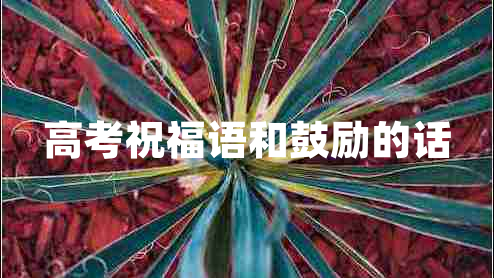 高考祝福語和鼓勵的話 高考祝福語和鼓勵的話