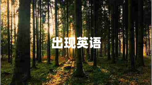 出現(xiàn)英語(yǔ)