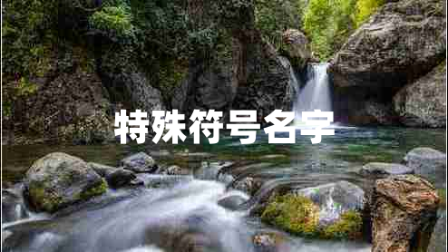 特殊符號名字 特殊符號名字