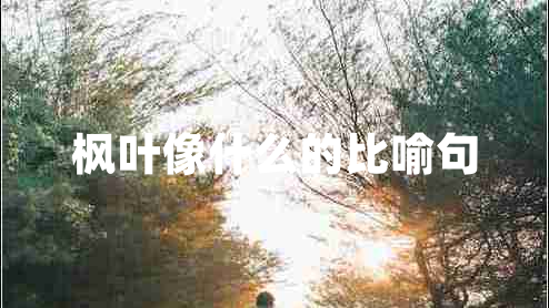 楓葉像什么的比喻句