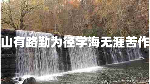 書山有路勤為徑學(xué)海無涯苦作舟 書山有路勤為徑學(xué)海無涯苦作舟