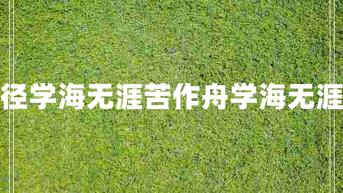 書山有路勤為徑學(xué)海無(wú)涯苦作舟學(xué)海無(wú)涯苦作舟的意思 書山有路勤為徑學(xué)海無(wú)涯苦作舟學(xué)海無(wú)涯苦作舟的意思