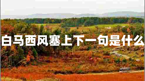 白馬西風(fēng)塞上下一句是什么