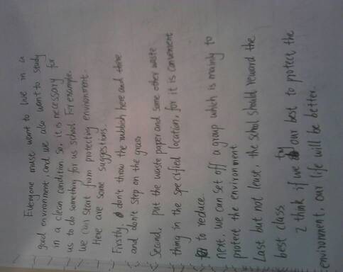 校園環(huán)境英文作文開頭結(jié)尾怎么寫