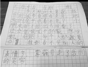 校園里的霧霾作文五百字