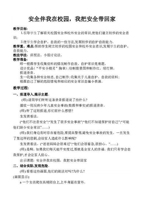 安全伴我在校園作文400字