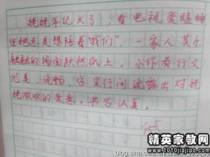 我的校園作文小學評語