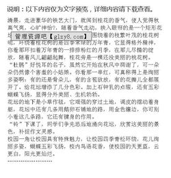 校園一角作文25