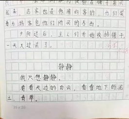 關于校園靜悄悄的作文