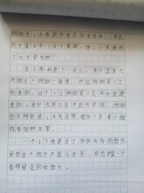 寫校園一處景物的作文400字