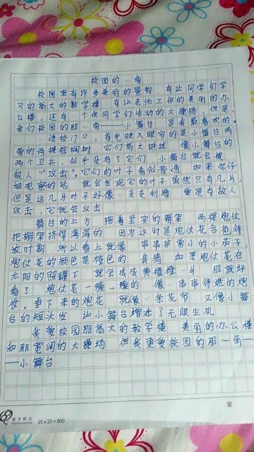 校園一景300字優(yōu)秀作文