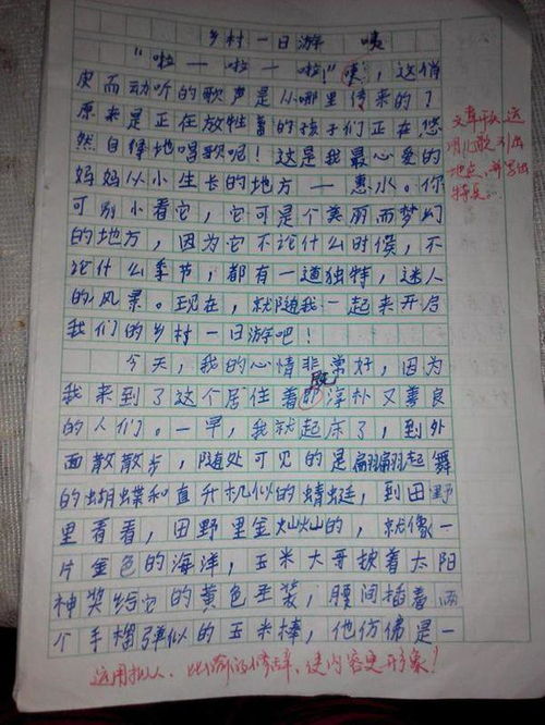 作文,景物,校園里,描寫