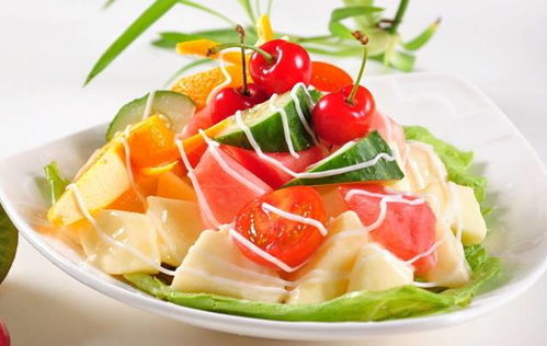 簡(jiǎn)單水果蔬菜沙拉,水果蔬菜沙拉,水果蔬菜沙拉材料