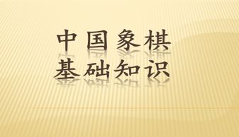 象棋教程入門基礎(chǔ)知識PPT