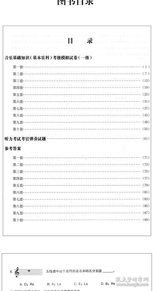 中央音樂學(xué)院二級樂理基礎(chǔ)知識