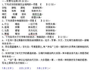 河南中考語文基礎(chǔ)知識