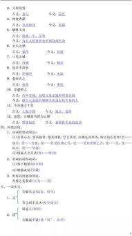 文言文,基礎知識,中考,初中語文