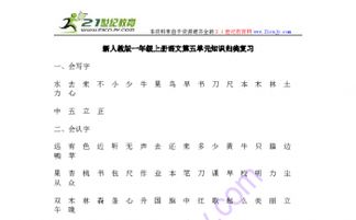 人教版五下語文基礎(chǔ)知識歸類