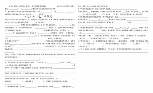 四級(jí)上冊(cè)基礎(chǔ)知識(shí)及答案解析