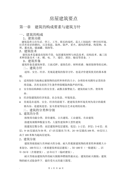 建筑學(xué),基礎(chǔ)知識(shí),試卷,房屋