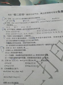 c基礎(chǔ)知識(shí)選擇題