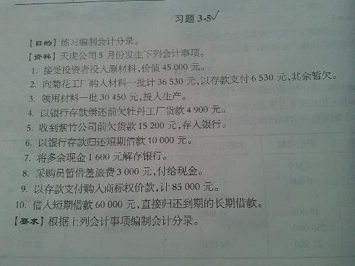 基礎(chǔ)會(huì)計(jì)知識(shí)點(diǎn)分錄題