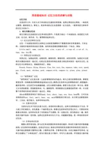 所有知識(shí)的基礎(chǔ)是記憶