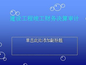 工程決算及財(cái)務(wù)經(jīng)營(yíng)審計(jì)基礎(chǔ)知識(shí)